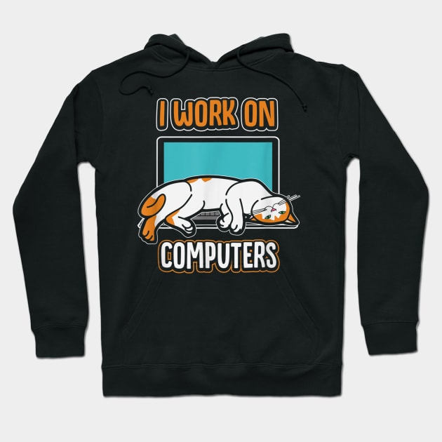 Cats and Computers Halloween Kitty for pet lovers T-Shirt Hoodie by juliawaltershaxw205